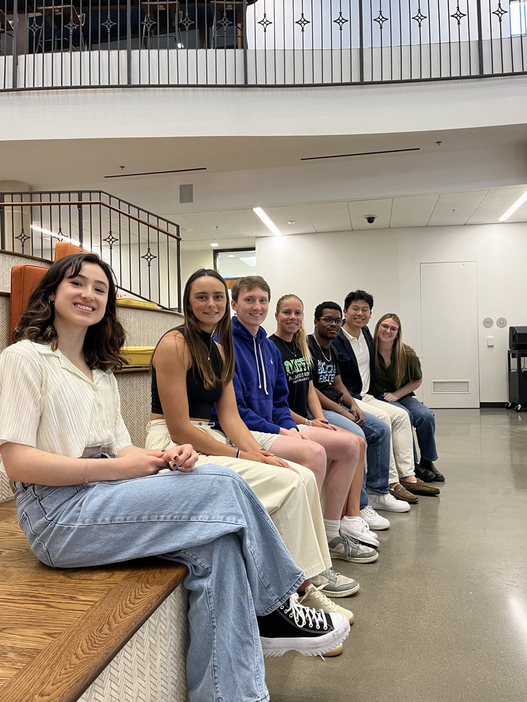Students at an event
