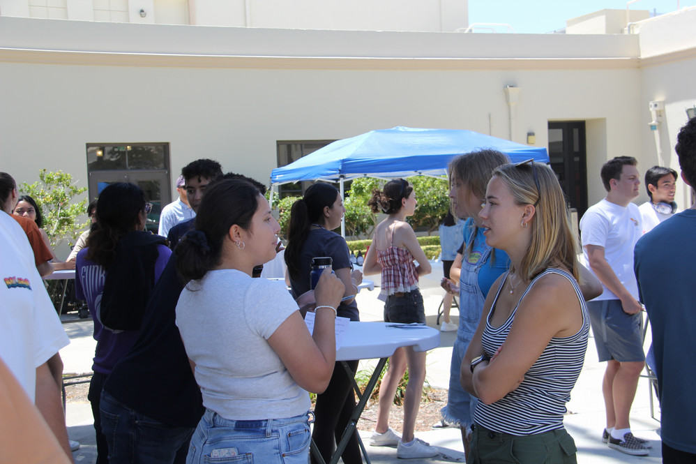 USD students participating in elevator pitches