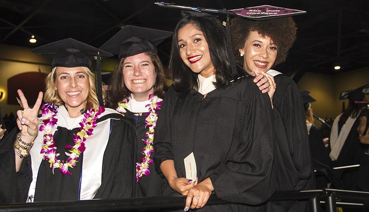 Bianca Alvarado, far left, and other MASI 2018 grads