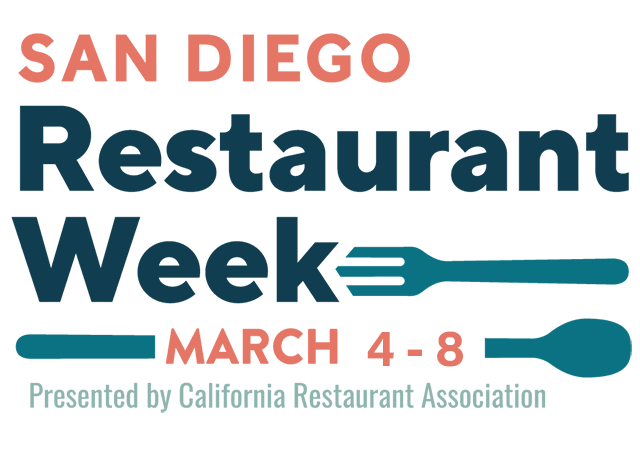 San Diego Restaurant Week March 4-8, 2024 Logo