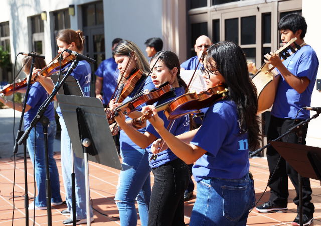 Students performing at the 2024 Arts and Culture Festival.