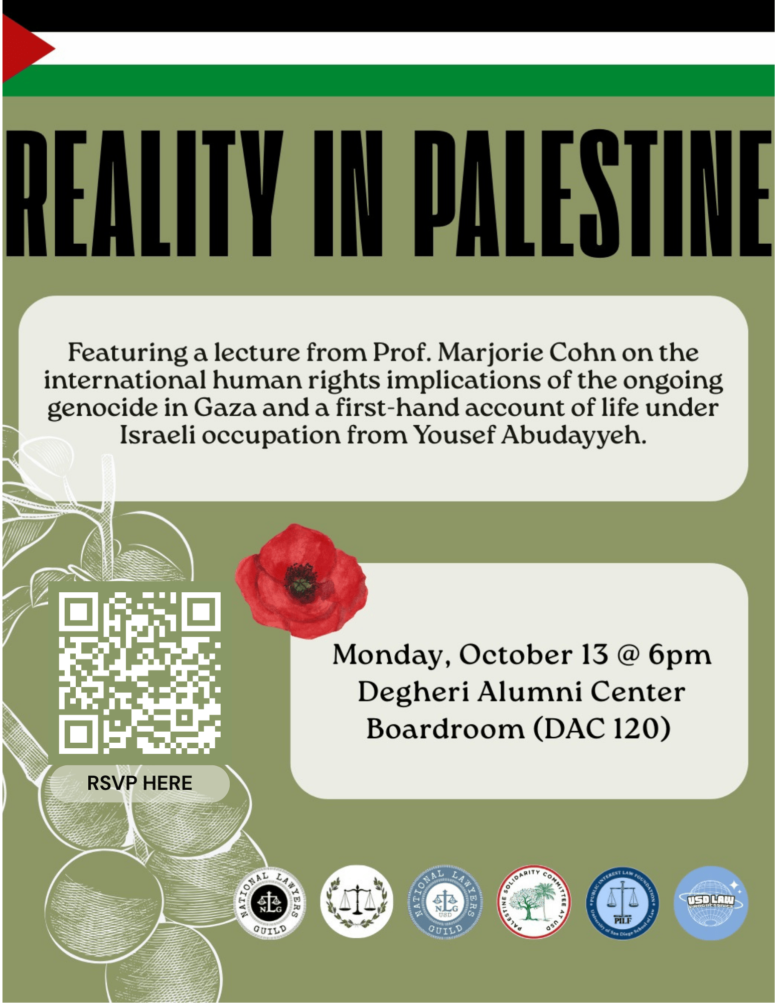 Reality in Palestine flyer 
