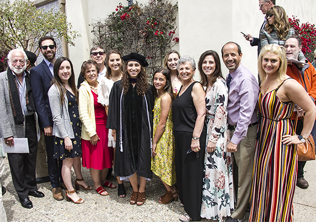 Juliana Mascari and family at 2019 School of Law Graduation
