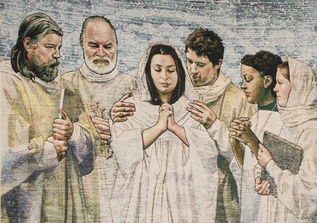 Image of tapestries in Ministry Center