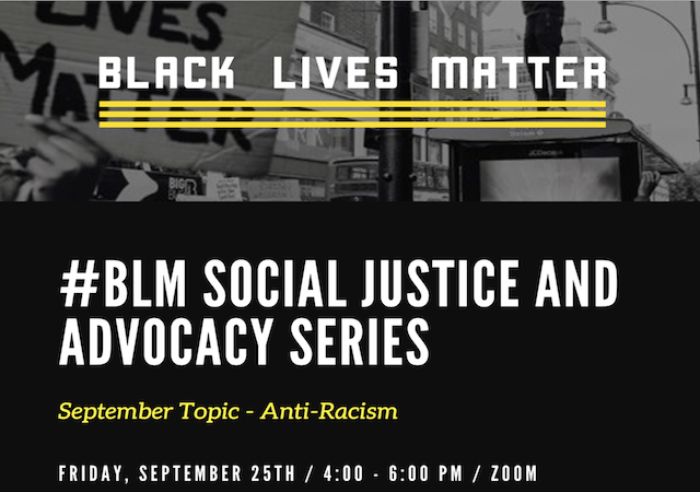 Flyer for the BLM event with information