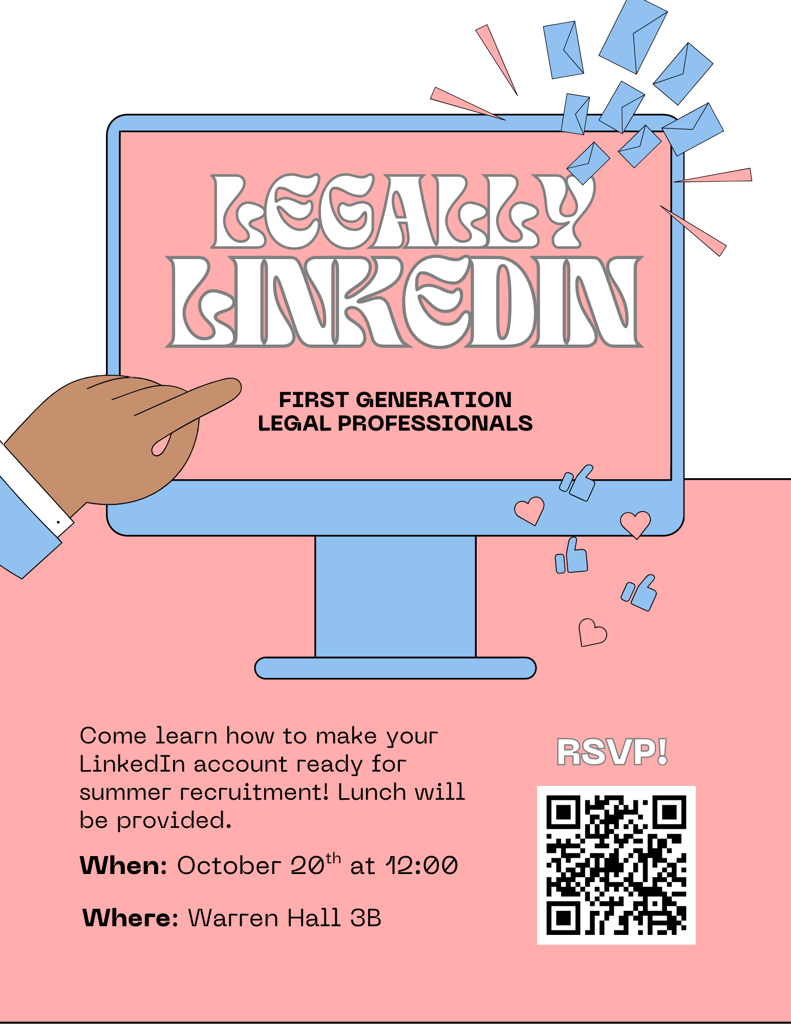 Legally LinkedIn event flyer