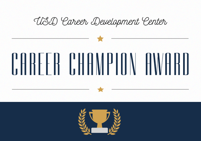 USD Career Development Centerâ€™s Career Champion Award icon