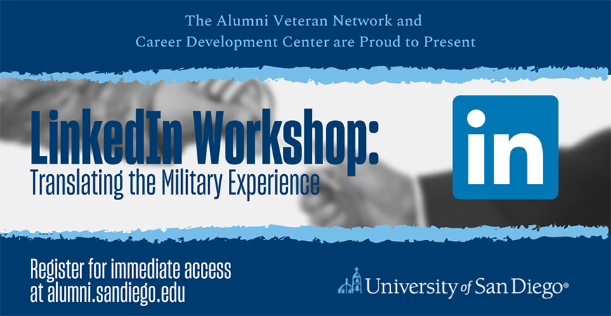 LinkedIn Workshop: Translating the Military Experience