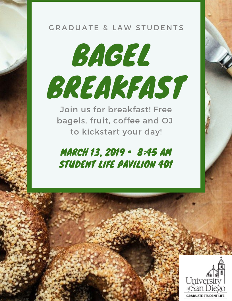 Flyer for Bagel Breakfast