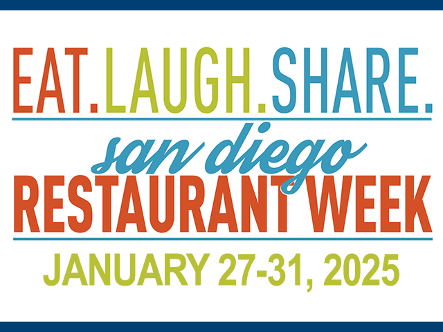 San Diego Restaurant Week Graphic for January 2025