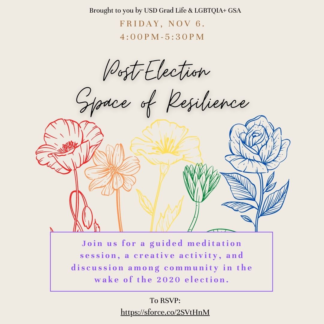 Decorative flyer with flowers in pride colors