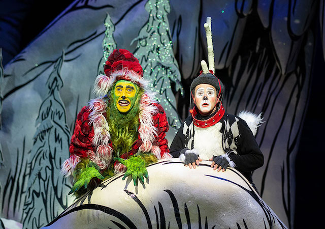 Image of Grinch from play "The Grinch Who Stole Christmas"