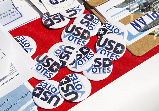 USD Votes helped get word out to students about registering to vote. The result was a major surge in USD voters in 2018.