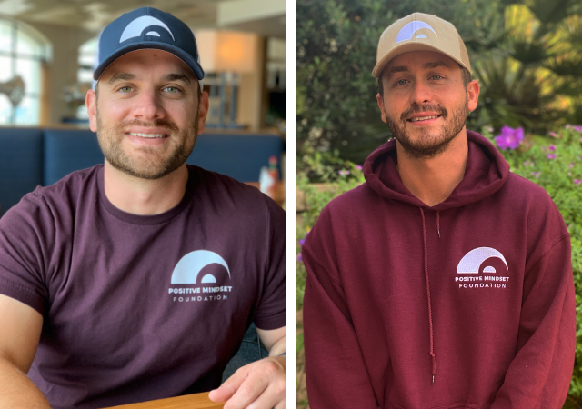 Alumni Cameron Markowitz '18 (BBA) and Stephan Osorio '18 (BBA) started Positive Mindset Foundation.