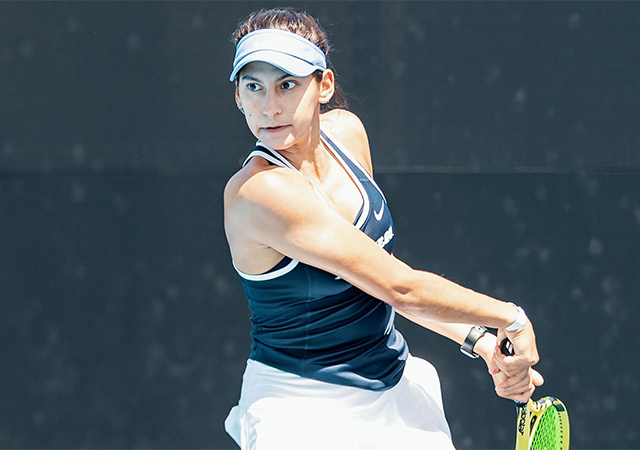 Photo of Solymar Colling, a member of the USD Women's Tennis team