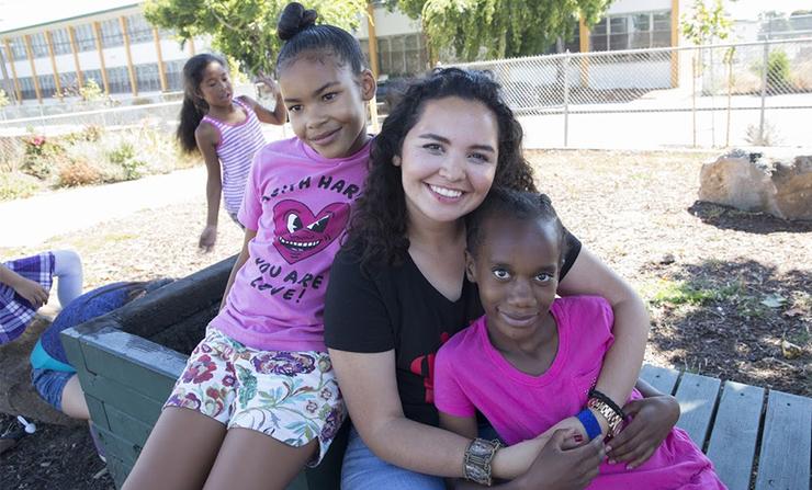 Jocelyne Olguin '17 learned a lot about the impact that USD's Mulvaney Center for Community, Awareness and Social Action has on community engagement. It helped her discover her passion to help others.