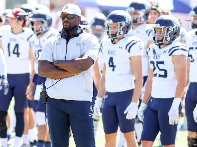 Brandon Moore on sidelines 
