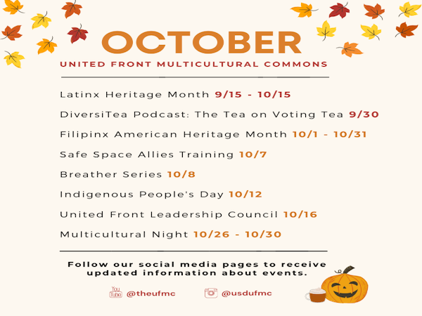 UFMC October events