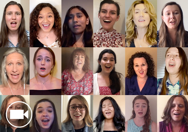 Virtual Founders Chapel Choir performing "May the Roads Rise Up"
