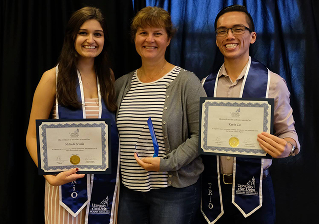 Melinda Sevilla, Dr. Kristin Moran, Kevin Do