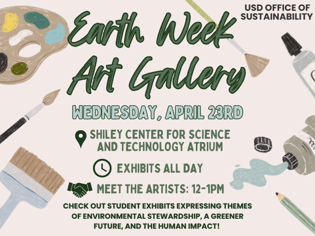 Flyer for Earth Week Art Gallery