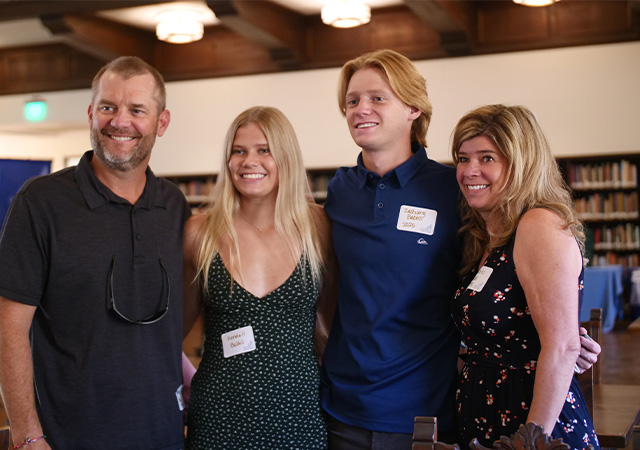 Legacy pinning photo with family