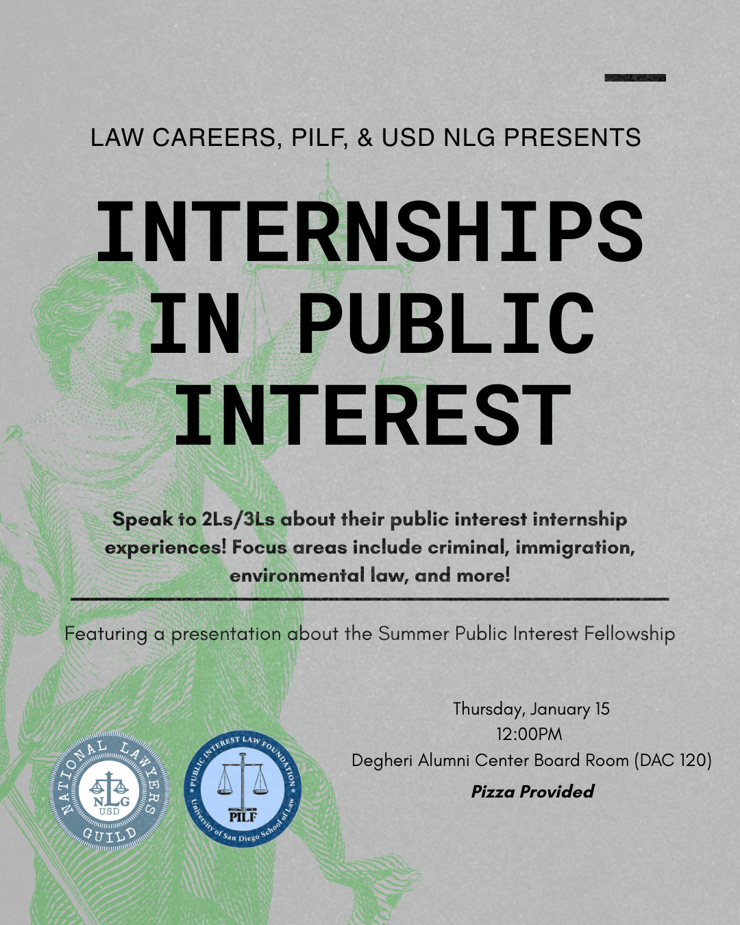Law Careers Public Interest flyer