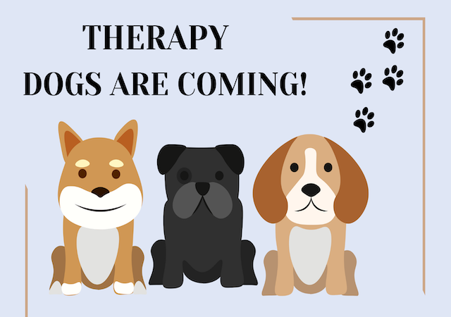 Therapy Dogs 10/10/22 flyer
