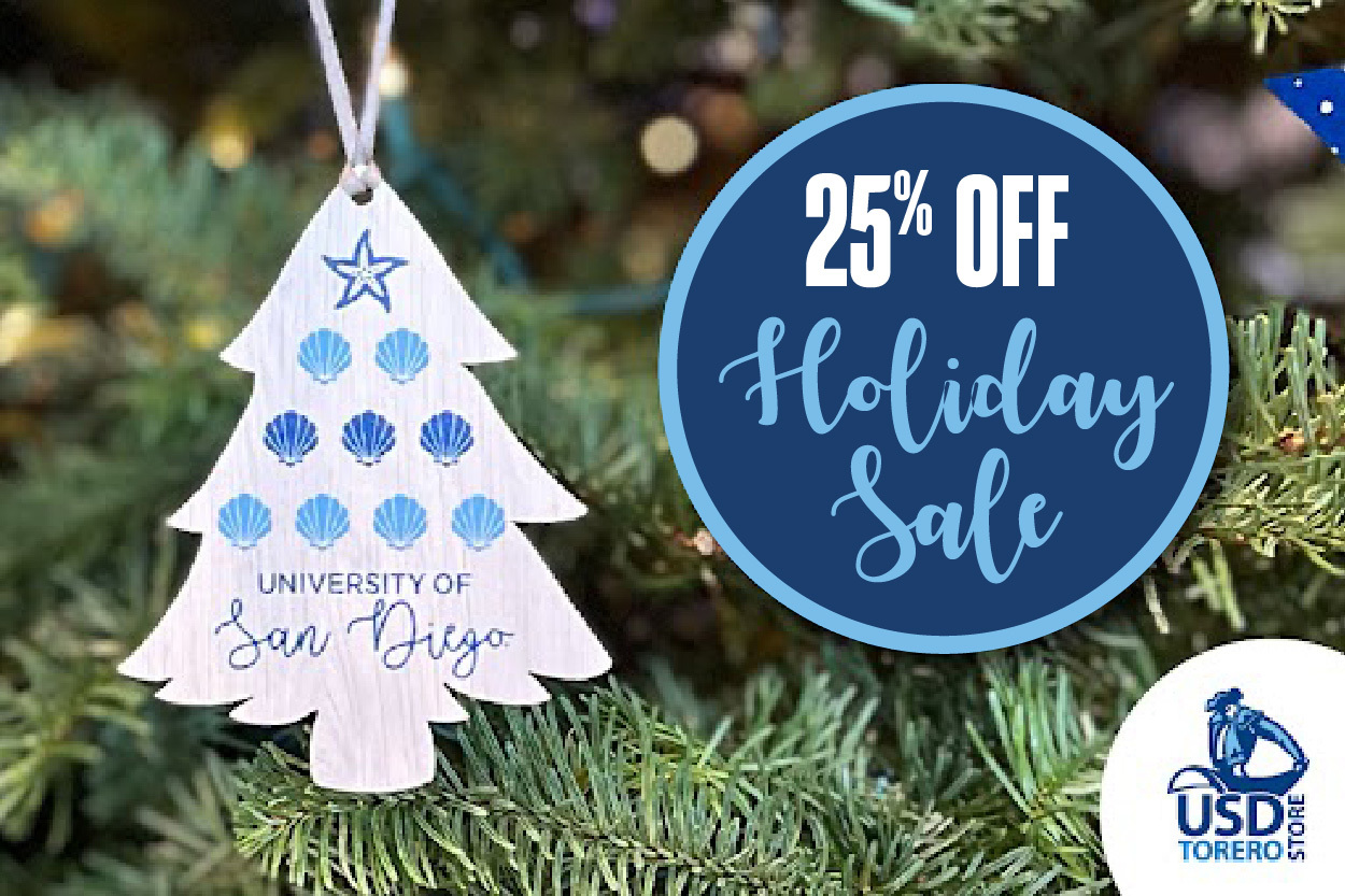 Picture of Holiday Ornament and 25% off text