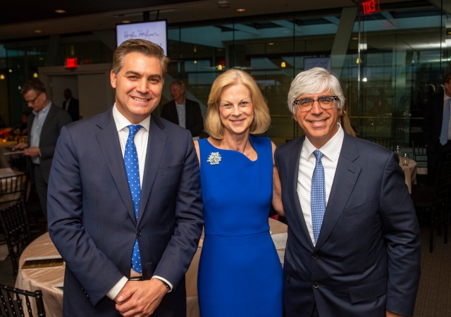 Jim Acosta, Christie Hefner and Ted Boutrous