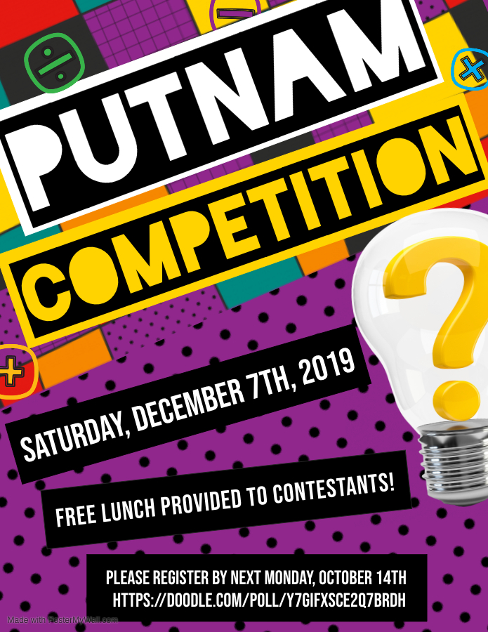 Putnam Exam Flyer
