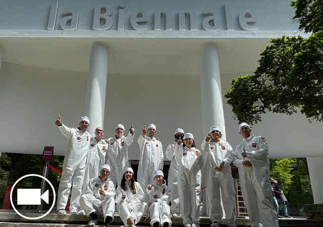 Professor Daniel López-Pérez and his team at La Biennale