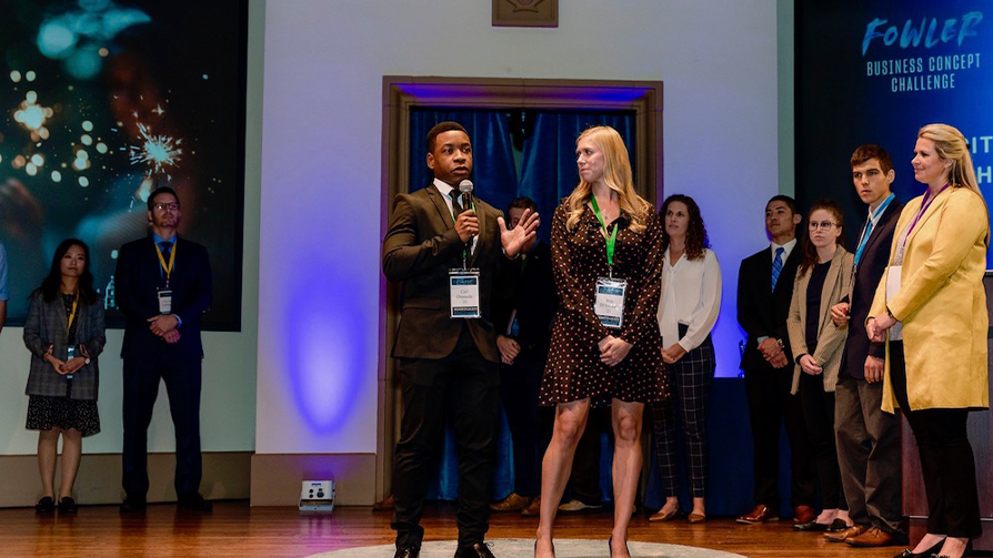 USD School of Business Carl-Olivier Dumesle and Bria d'Amours Succeed in the Fowler Business Concept Challenge