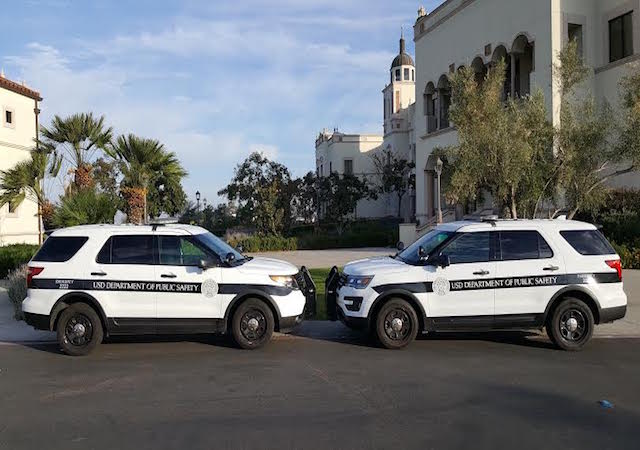 public safety vehicles on USD campus