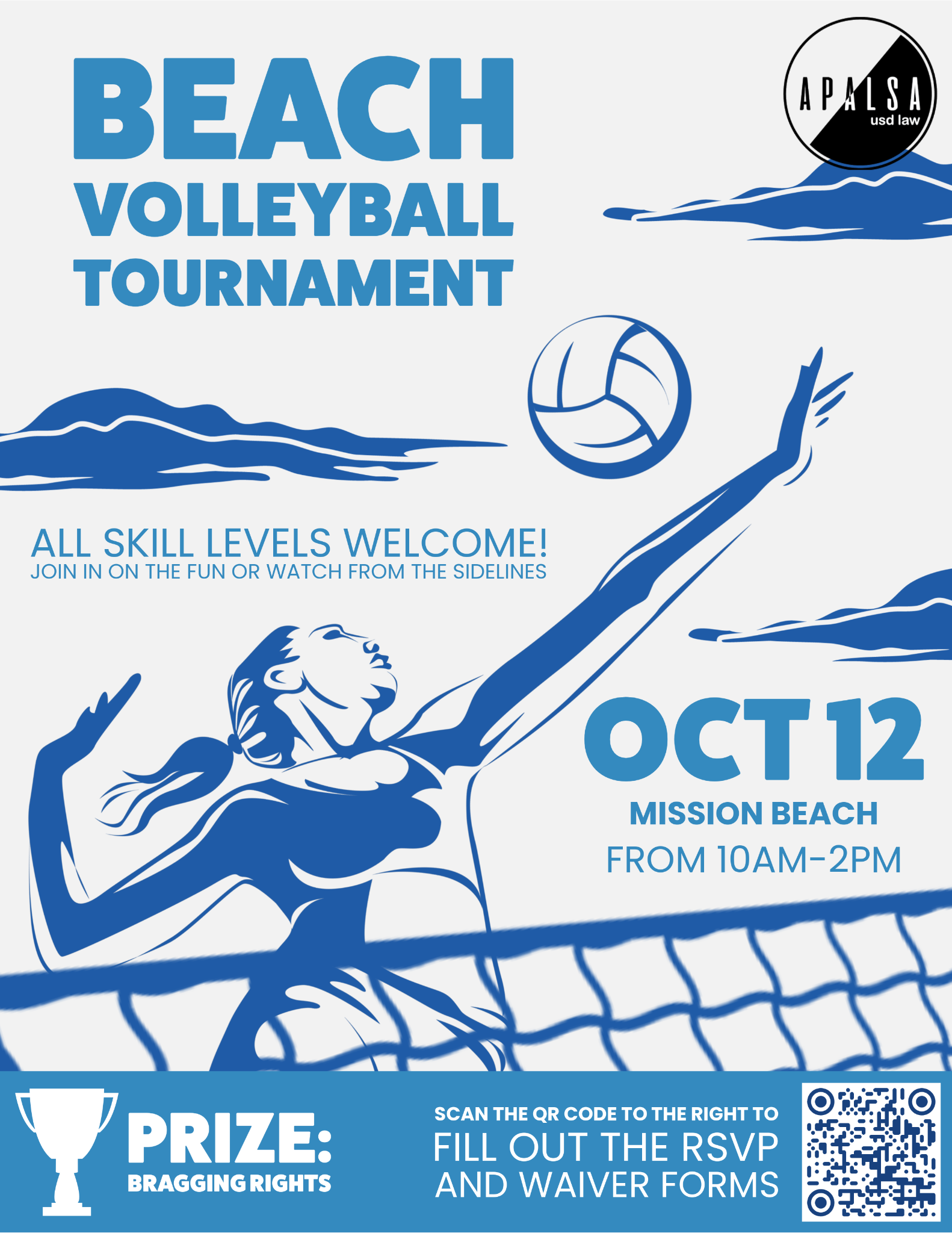 APALSA Volleyball Tournament flyer