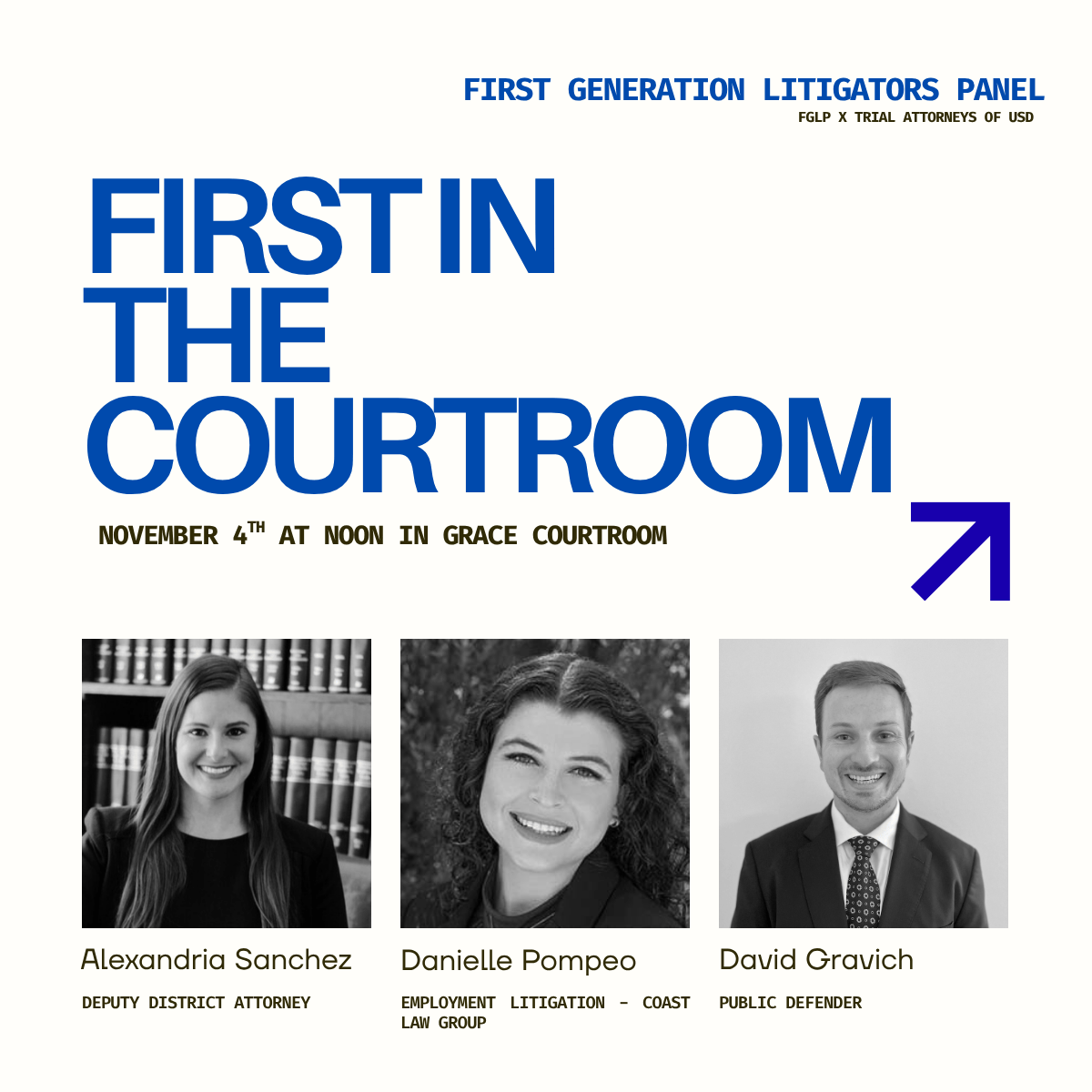 First in the Courtroom flyer 