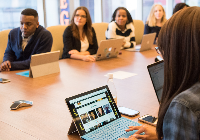 business people with ipads