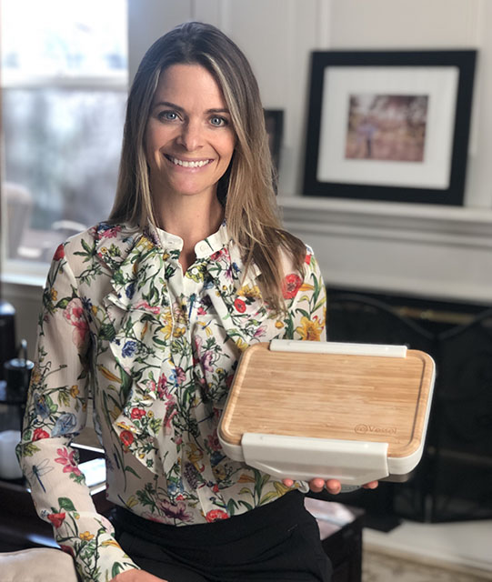 Co-founder Jessica Bell with reVessel product