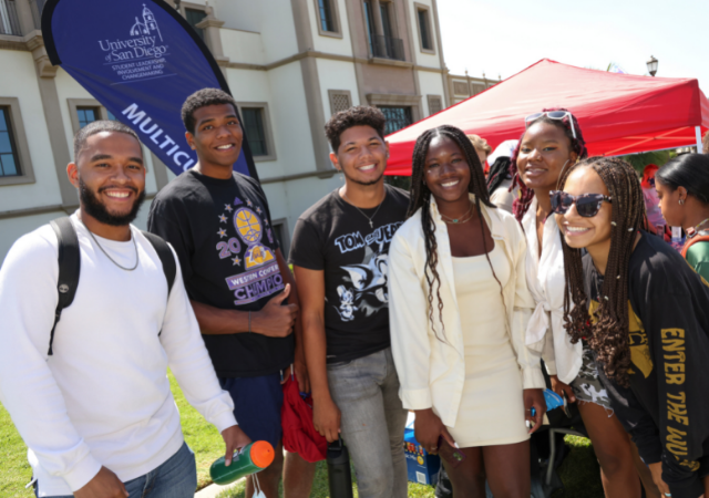 Students from the United Front Multicultural Center extend a warm welcome to our newest Toreros.