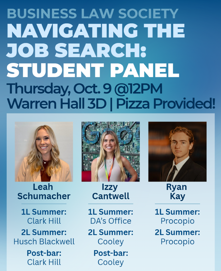 Bus Law Student Panel