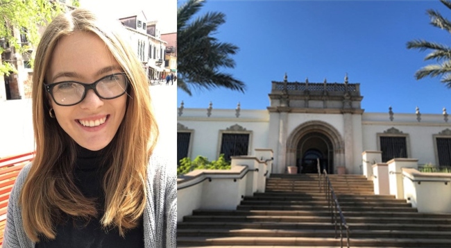 Sarah Hankins and Copley Library