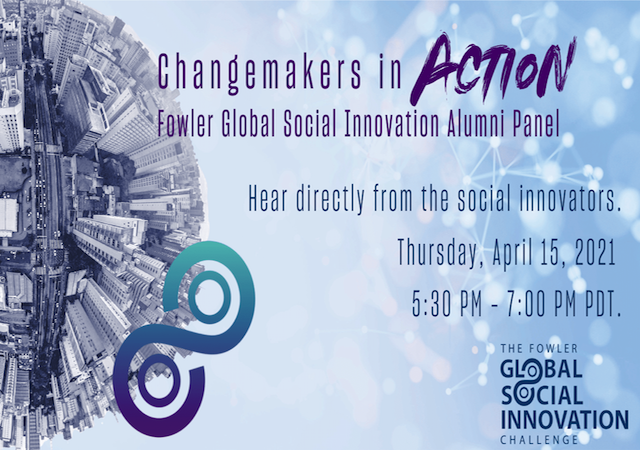 Cover image, includes title of the event, date and tagline "Hear directly from the social innovators."