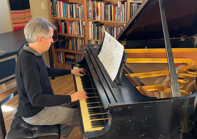 Christopher Adler Playing Piano