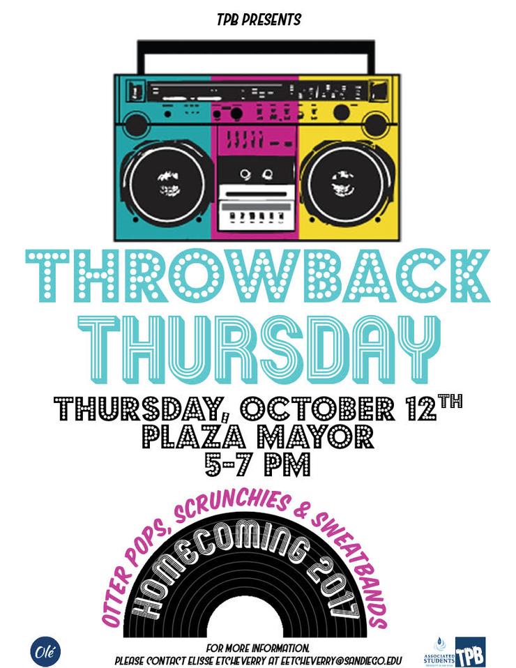 Throwback Thursday Flyer