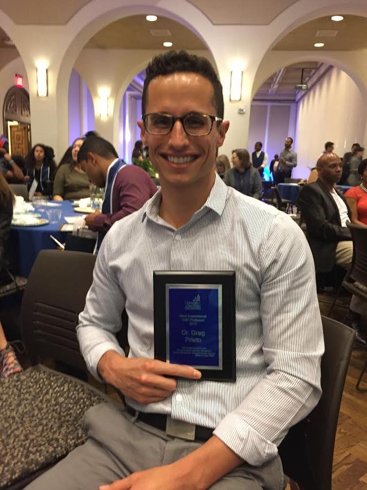 Greg Prieto USD 2017 Inspirational Professor Award