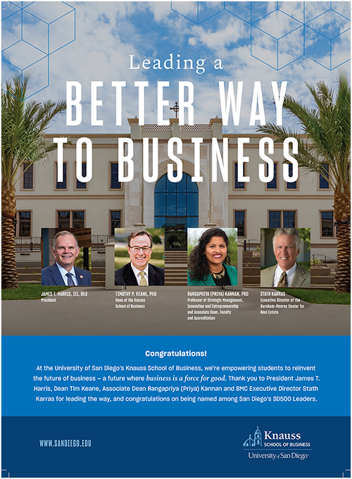 Four USD Administrators Named Among Most Influential Business Leaders