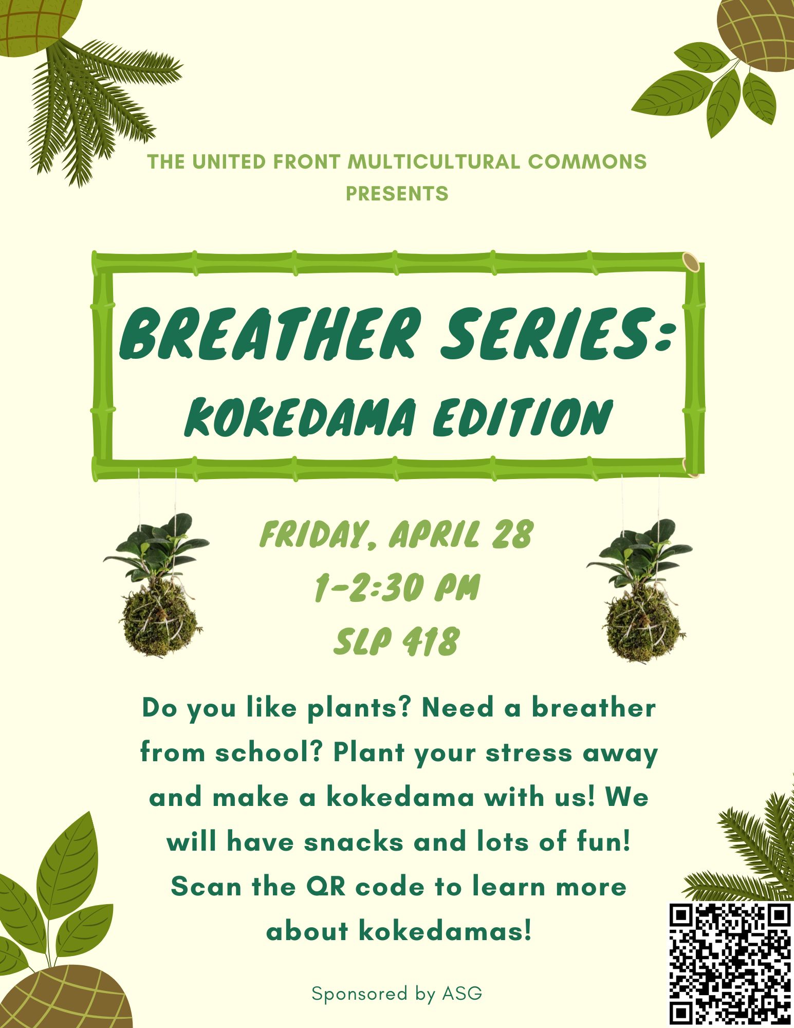 Plant your stress away and make a kokedama with us!