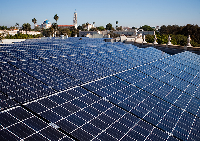 Solar panels at USD