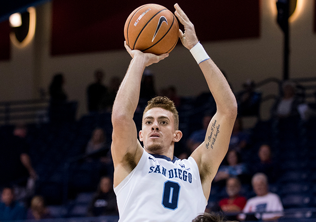 Isaiah Pineiro shoots ball