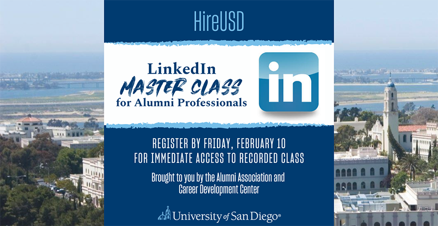 LinkedIn Master Class for Alumni Professionals